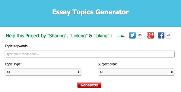 EssayTopicGenerator